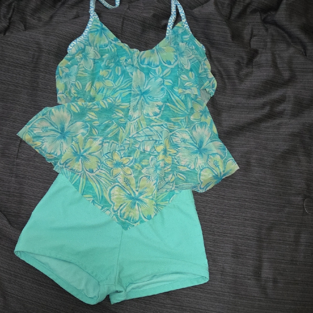 Tropical Floral Tank and Shorts Set